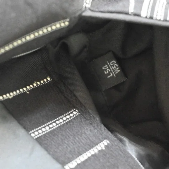 Zannini 54L 48x32 Black Striped Mens Jacket Pants Suit